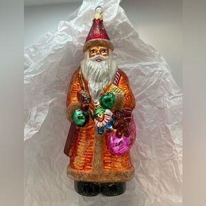 Christopher Radko Dublin Way Santa - 97-258-0 Christmas Ornament.